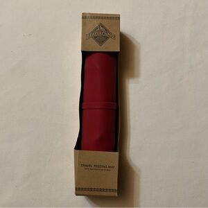 Beaver Canoe Red Travel Feeding Mat for Dogs